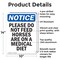Signmission Please Do Not Feed Horses Are, 10 in W x Rectangle, Aluminum OS-2PACK-NS-A-1014-V-17377 - alternate 5